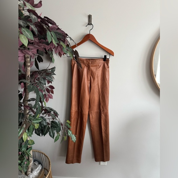 Danier Pants - Danier Tan Leather made in Canada pants